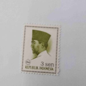 Document 6_35 REPUBLIK INDONESIA 3Sen POSTAGE , SUKARNO PRESIDENT 1966