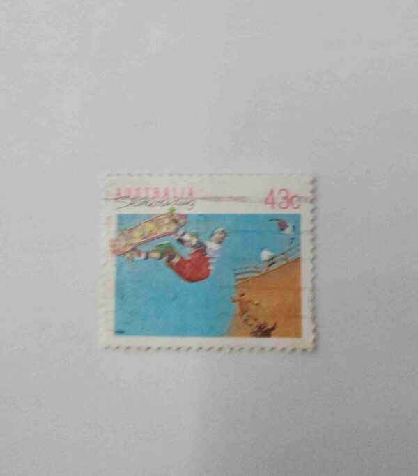 AUSTRALIA 43Cent POSTAGE , SPORTS SELF - ADHESIVE 1990 STAMP