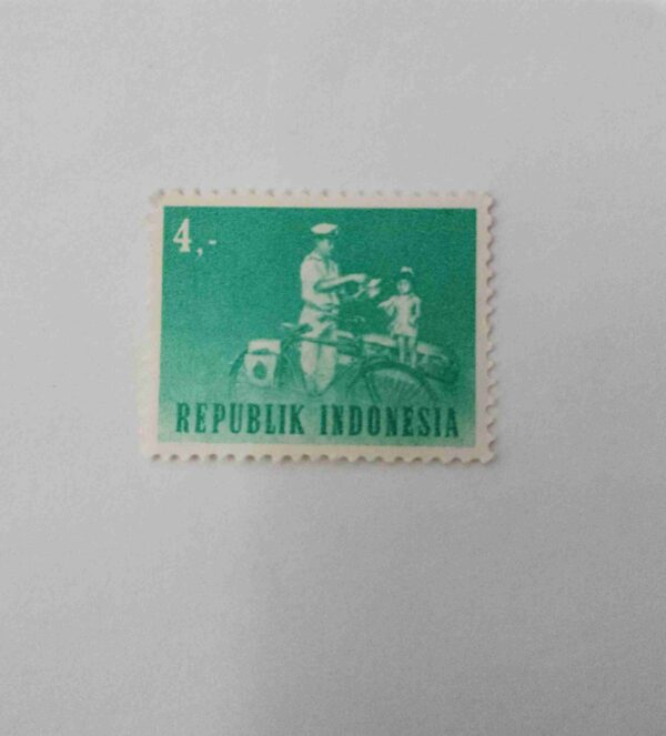 REPUBLIK INDONESIA 4,- POSTAGE , 1964 STAMP