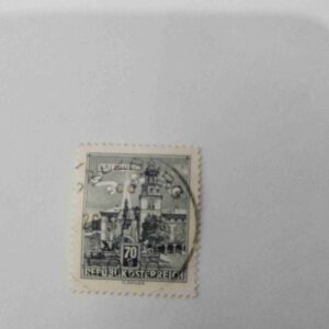 Document 6_7 SALZBURG 70 GROSCHEN POSTAGE , REPUBLIK OSTERREICH 1962