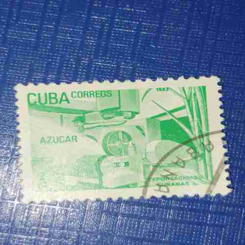 CUBA SUGAR CANE STAMP CUBA SUGAR CANE STAMP