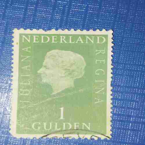 JULIANA OF THE NETHERLAND 1 GULDEN STAMP JULIANA OF THE NETHERLAND 1 GULDEN STAMP