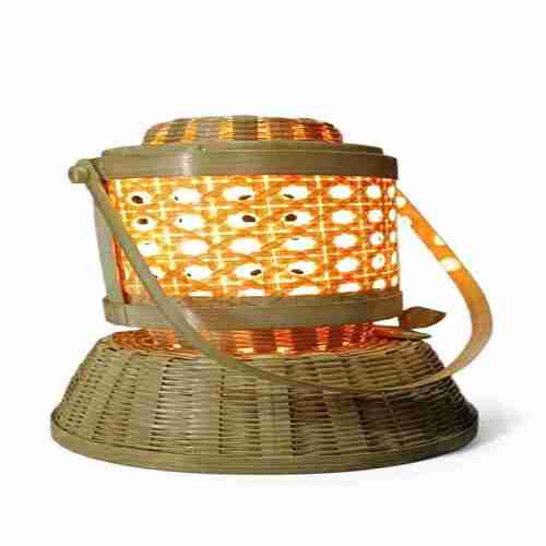 WOODEN HAND CRAFTED TABLE LAMP