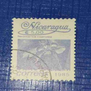 NICARAGUA NEOMARICA CAEULEA FLOWER STAMP NICARAGUA NEOMARICA CAEULEA FLOWER STAMP