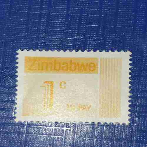 1985 ZIMBABWE 1c TO PAY STAMP 1985 ZIMBABWE 1c TO PAY STAMP
