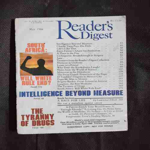 Reader Digest ( May 1986 ) Reader Digest ( May 1986 )