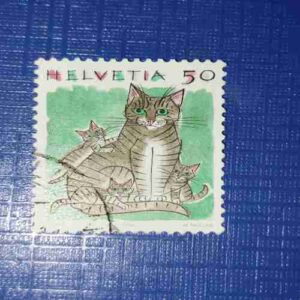 1990 SWITZERLAND CATS POSTAGE STAMP 1990 SWITZERLAND CATS POSTAGE STAMP