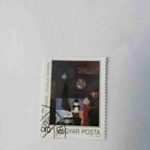 Document_27 MAGYAR POSTA 10Ft POSTAGE , GROTESQUE FUNERAL 1989