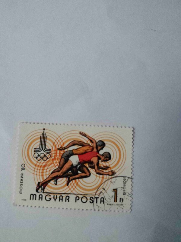 Document_39 MAGYAR POSTA 1Ft POSTAGE , 1980 SUMMER OLYMPIC GAMES MOSCOW SPORTS STAMP
