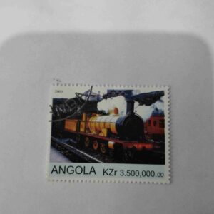 ANGOLA KZr 3.500,000 POSTAGE , 2000 RAILWAY TRANSPORT STAMP BOGUS