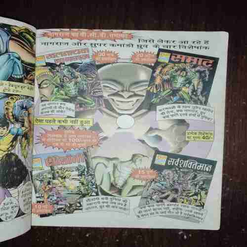 Super Commando Dhruva ( Coverless , Page no. 24 down side small cut , 31 page half cut )