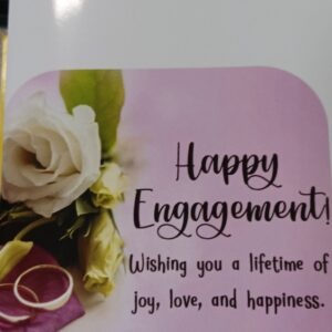 Happy engagement wishes card