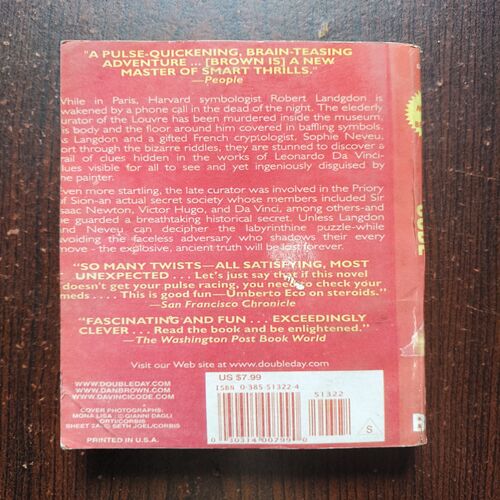 The Da Vinci code ( Dan Brown ) The Da Vinci code ( Dan Brown )