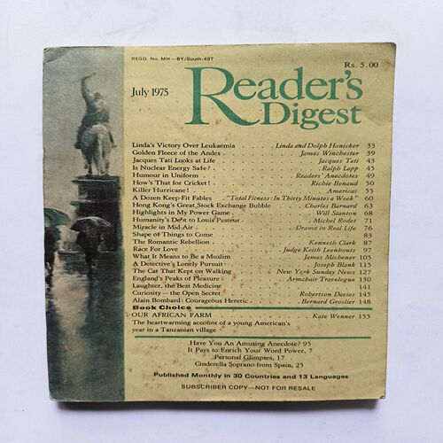 Readers Digest ( July 1975 ) Readers Digest ( July 1975 )