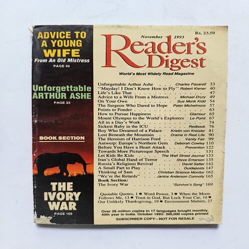 Readers Digest ( November 1993 ) Readers Digest ( November 1993 )