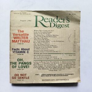 Readers Digest ( August 1981 ) Readers Digest ( August 1981 )