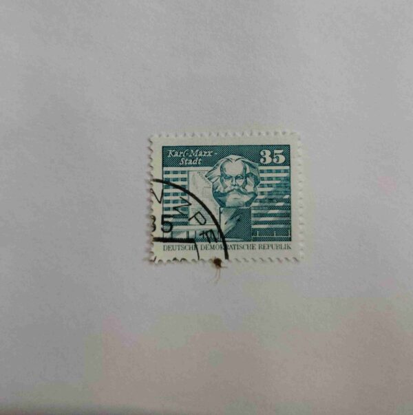 DEUTSCHE DEMOKATISCHE REPUBLIK 35 POSTAGE , KAR ( - MARXSTADT STAMP DEUTSCHE DEMOKATISCHE REPUBLIK 35 POSTAGE , KAR ( - MARXSTADT STAMP
