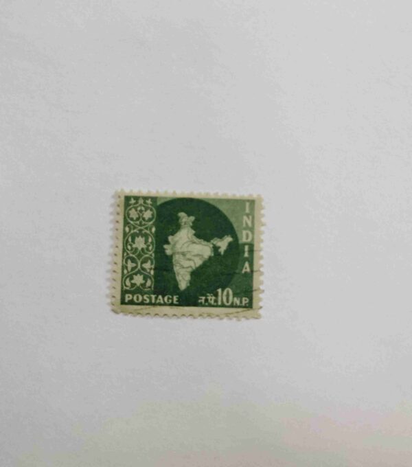 INDIA 10 N.P. POSTAGE STAMP INDIA 10 N.P. POSTAGE STAMP