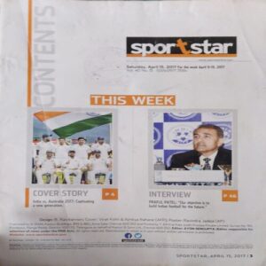 Sportstar ( 15th April 2017 ) ( coverless ) Sportstar ( 15th April 2017 ) ( coverless )