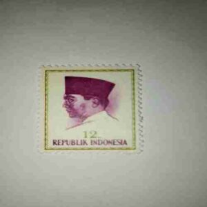 REPUBLIK INDONESIA 12 POSTAGE STAMP REPUBLIK INDONESIA 12 POSTAGE STAMP