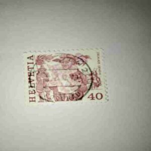 HELVETIA 40 POSTAGE , ESCALADE GENEVE STAMP HELVETIA 40 POSTAGE , ESCALADE GENEVE STAMP