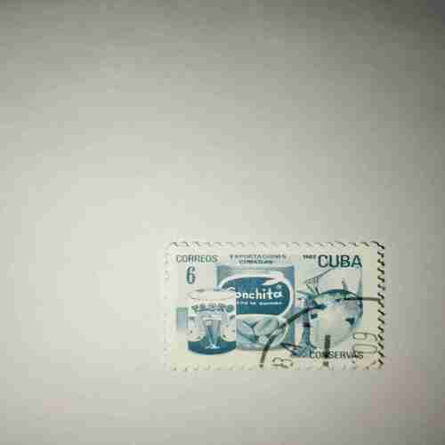 CUBA 6 POSTAGE , CONSERVAS ( 1982 CORREOS ) STAMP CUBA 6 POSTAGE , CONSERVAS ( 1982 CORREOS ) STAMP