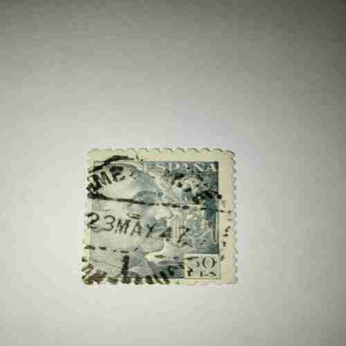 SPANISH 50C.T.S POSTAGE STAMP