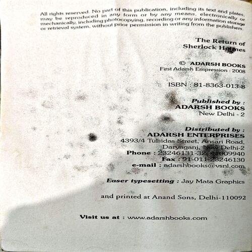 Document 45_26 The Return Of Sherlock Holmes (pages 284)