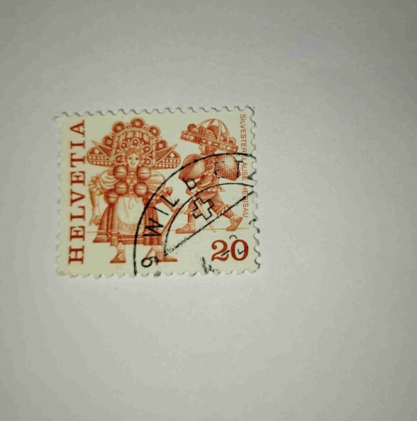 HELVETIA 20 POSTAGE STAMP HELVETIA 20 POSTAGE STAMP
