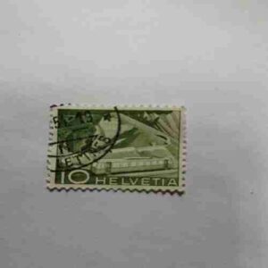 HELVETIA 10 POSTAGE STAMP HELVETIA 10 POSTAGE STAMP