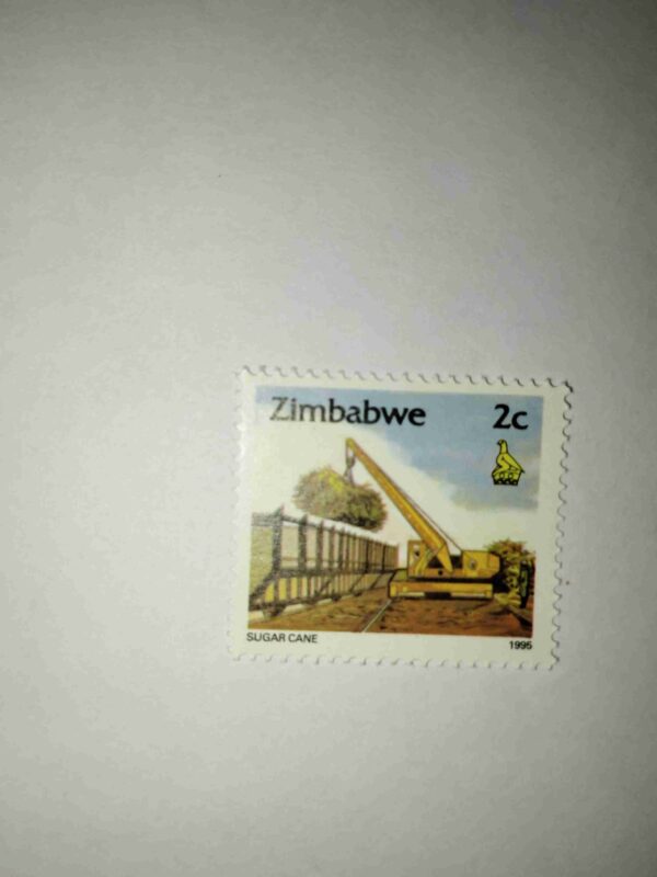 ZIMBABWE 2C POSTAGE , SUGAR CANE 1995 STAMP ZIMBABWE 2C POSTAGE , SUGAR CANE 1995 STAMP