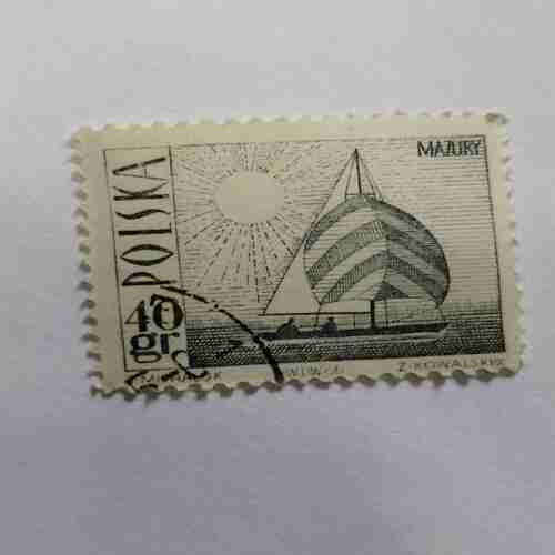 POLSKA 40gr POSTAGE STAMP POLSKA 40gr POSTAGE STAMP