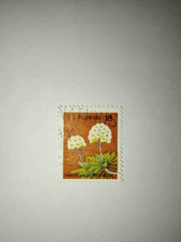 AUSTRALIA 18Cent POSTAGE , HELICHRYSUM THOMSONII STAMP AUSTRALIA 18Cent POSTAGE , HELICHRYSUM THOMSONII STAMP