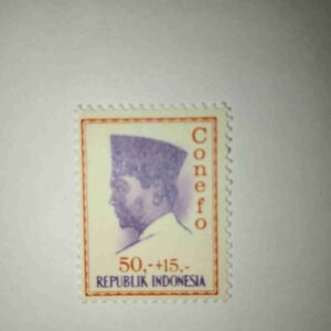 REPUBLIK INDONESIA 50,-+15,- POSTAGE , CONEFO STAMP REPUBLIK INDONESIA 50,-+15,- POSTAGE , CONEFO STAMP