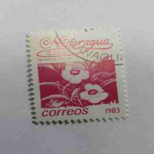 NICARAGUA 1.00$ POSTAGE STAMP , CORREOS 1983 NICARAGUA 1.00$ POSTAGE STAMP , CORREOS 1983