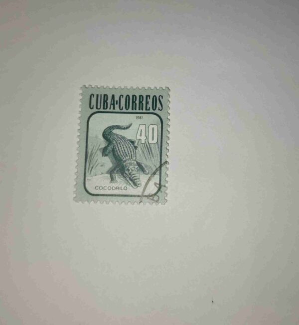 CUBA CITRICOS 40 POSTAGE , COCODRILO 1981 STAMP CUBA CITRICOS 40 POSTAGE , COCODRILO 1981 STAMP