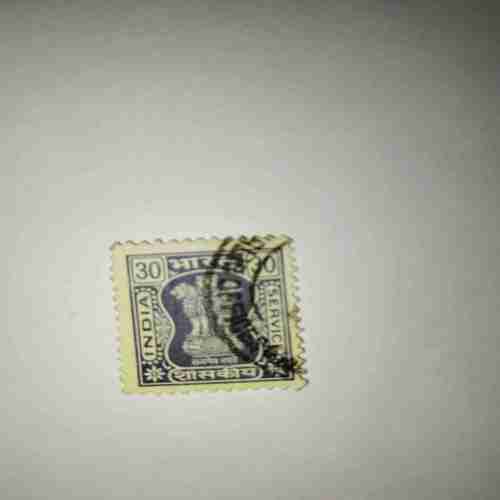 INDIA SERVICE 15P. POSTAGE STAMP INDIA SERVICE 15P. POSTAGE STAMP