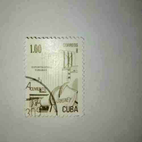 CUBA 1.00 POSTAGE , CORREOS 1982 STAMP CUBA 1.00 POSTAGE , CORREOS 1982 STAMP