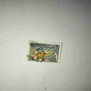 AUSTRALIA 1Cent POSTAGE , BANDED CORAL SHRIMP STAMP AUSTRALIA 1Cent POSTAGE , BANDED CORAL SHRIMP STAMP