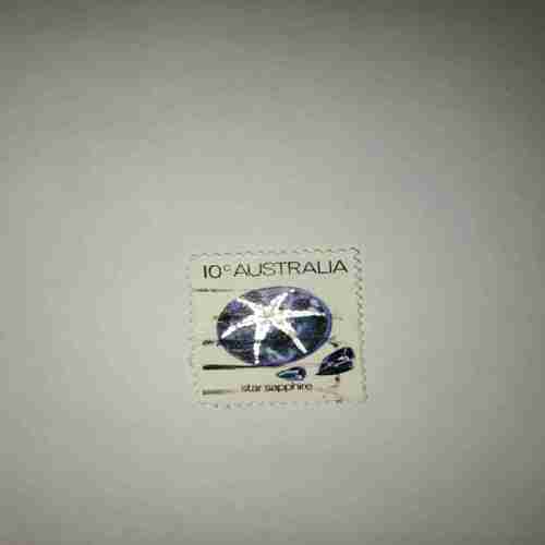 AUSTRALIA 10Cent POSTAGE , STAR SAPPHIRE STAMP AUSTRALIA 10Cent POSTAGE , STAR SAPPHIRE STAMP