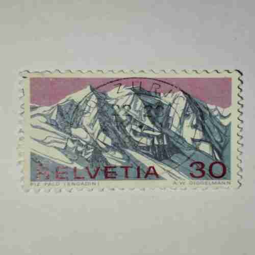 HELVETIA 30 POSTAGE STAMP HELVETIA 30 POSTAGE STAMP