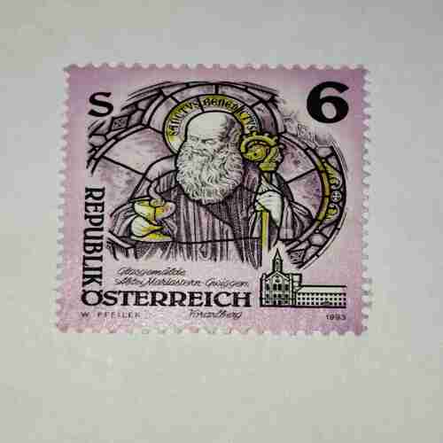 REPUBLIK OSTERREICH POSTAGE STAMP 6S REPUBLIK OSTERREICH POSTAGE STAMP 6S
