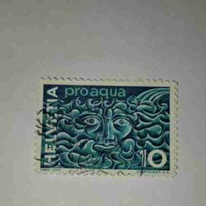 HELVETIA 10P POSTAGE STAMP HELVETIA 10P POSTAGE STAMP