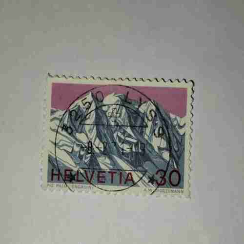 HELVETIA 30P POSTAGE STAMP HELVETIA 30P POSTAGE STAMP