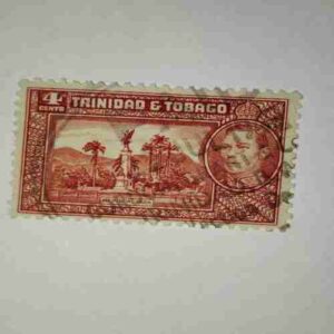 TAINIDAD & TOBAGO 4c POSTAGE STAMP TAINIDAD & TOBAGO 4c POSTAGE STAMP