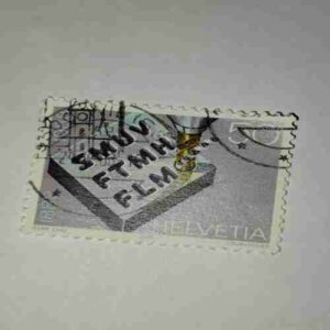 DHELVETIA 50P POSTAGE STAMP 1988 HELVETIA 50P POSTAGE STAMP 1988