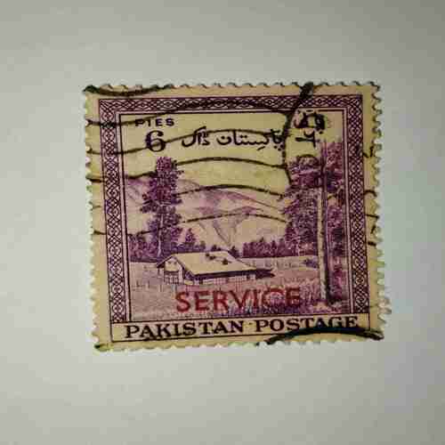 PAKISTAN 6 Paisa POSTAGE STAMP PAKISTAN 6 Paisa POSTAGE STAMP
