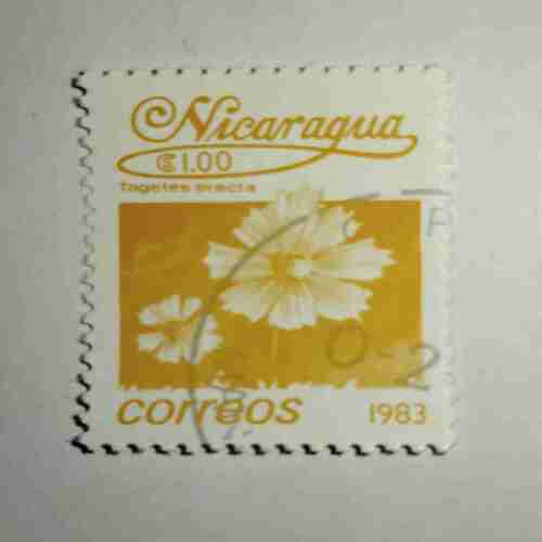 NICARAGUA 1.00$ POSTAGE STAMP , CORREOS 1983 NICARAGUA 1.00$ POSTAGE STAMP , CORREOS 1983