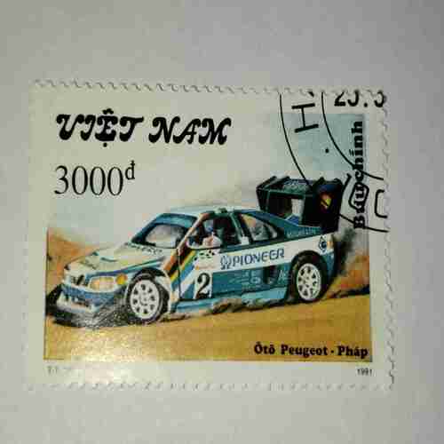 VIETNAMESE CAR STAMP 3000d VIETNAMESE CAR STAMP 3000d