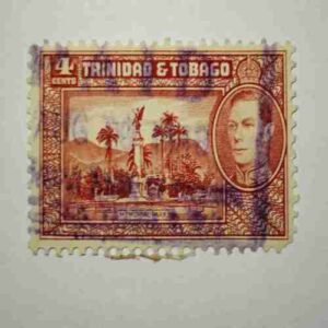 TAINIDAD & TOBAGO 4c POSTAGE STAMP TAINIDAD & TOBAGO 4c POSTAGE STAMP